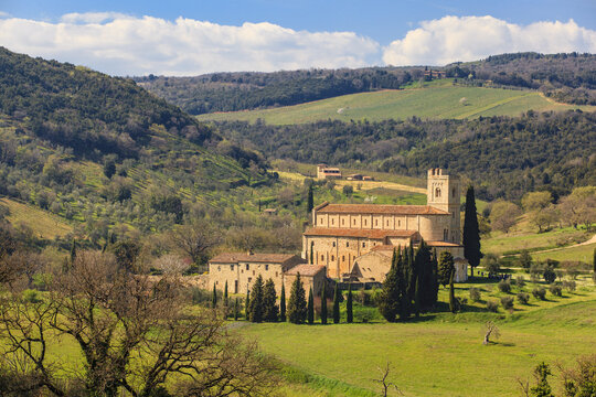 Abbey of Sant'Antimo; Tuscany, Italy