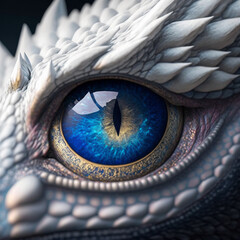 White dragon eye, cinematic © Oliver