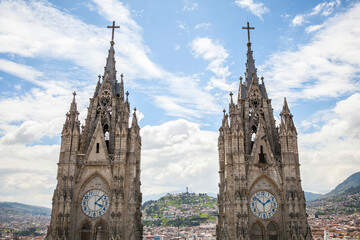 Basilica of the National Vow, a Roman Catholic church located in the historic centre of Quito; Quito, Ecuador