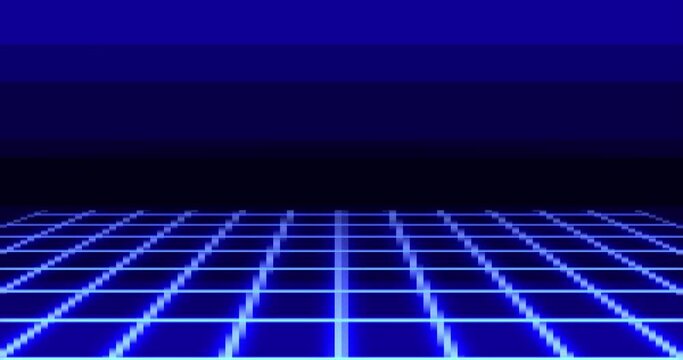 Animation of pixel art 80s Retro sci-Fi background. Pixel art 8bit Vector video game Glow Retro waveAnimation of pixel art 80s Retro sci-Fi background. Pixel art 8bit Vector video game Glow Retro wave