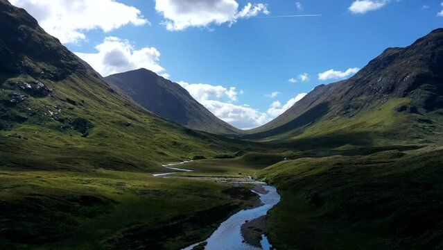 River Etive and Buachaille Etive Mor, Glencoe Valley, Highlands, Scotland