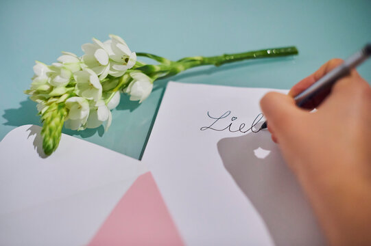 Handwritten love note; Studio