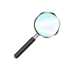 magnifying glass isolated on white