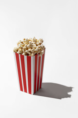 popcorn box isolated on white background