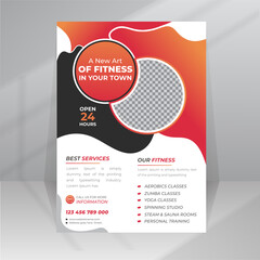 Modern Gym and Body Fitness agency template design