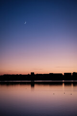 Moon at Waxing Crescent