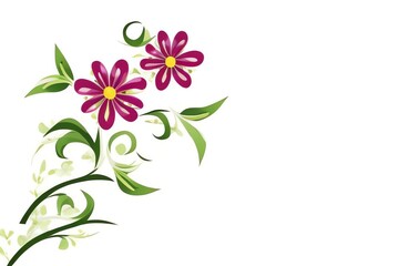 Naklejka premium Schöner Blumenhintergrund - Generative AI