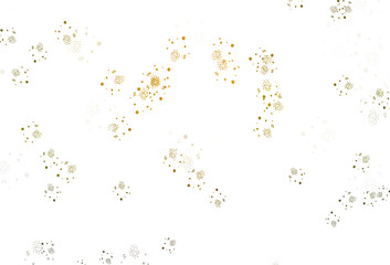 Light Green, Yellow vector template with chaotic shapes.