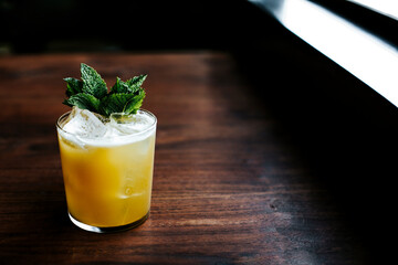 cocktail on the counter 