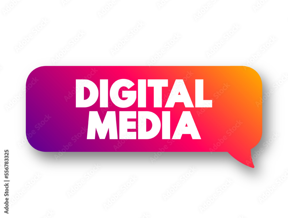 Aufkleber digital media - any communication media that operate in conjunction with various encoded machine-rea