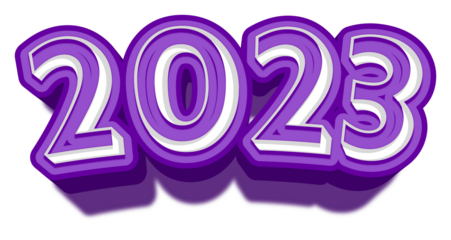 happy new year 2023 eve celebrations font golden purple shiny 
