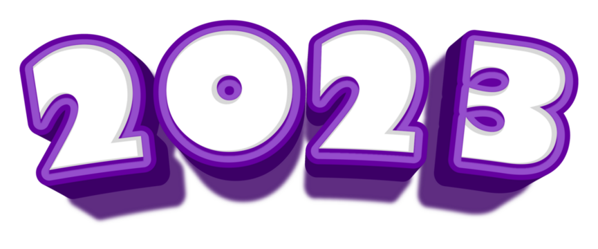 happy new year 2023 eve celebrations font golden purple shiny 