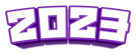 happy new year 2023 eve celebrations font golden purple shiny 