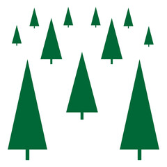 Christmas tree. Nature icon. Eco green icon. Vector illustration