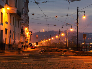 Fototapeta premium evening in the city