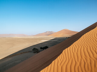 Fototapeta na wymiar View from Dune 45, Sossusvlei, Namibia