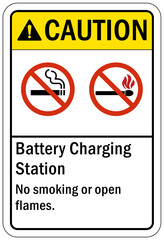 Fire hazard, flammable sign no smoking no matches no open flame