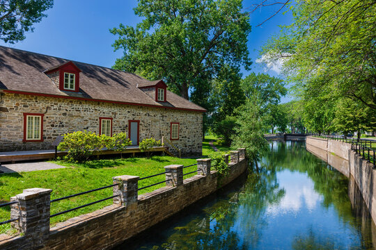 The Fur Trade Museum at Lachine National Historic Site and Lachine Canal in Montreal; Montreal, Quebec, Canada