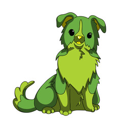 Chinese new year tree dog. Collie