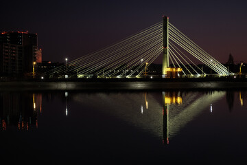 Fototapeta na wymiar Reflected Bridge