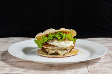 sandwich on a plate