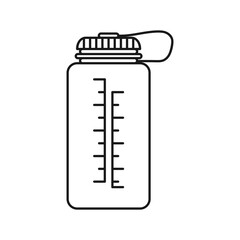 Sports water bottle outline icon, vector illustration in trendy design style, isolated on white background. The best editable graphic resources for many purposes. Suitable for websites, logos, and ui.