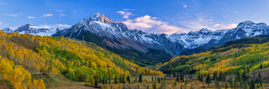 Sneffles Last Light Panorama