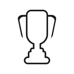Soccer Trophy icon outline. Football Equipment icons vector illustration collection in trendy design style, isolated on white background. The best editable graphic resources, suitable for many purpose