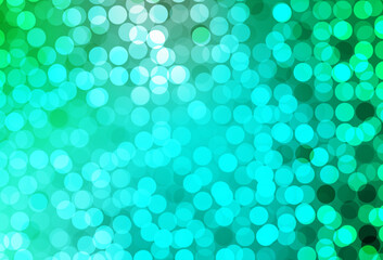 Light Green vector pattern with spheres.