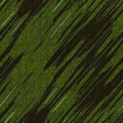 Green retro 1960s linen seamless pattern. Forest style vintage for decorative backdrop. Mid century moss old-fashioned geometric design. 