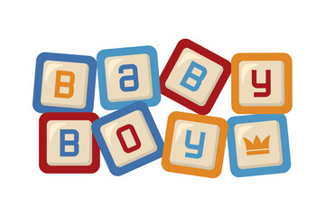 baby boy cubes design