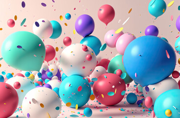 party balloons,balloons with confetti,colorful balloons background,balloons background,celebrate
