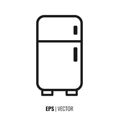 The best home refrigerator icon vector, illustration symbol template in trendy style. Perfect for your design material.