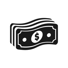 Money Icon Vector Illustration Logo Template in unique style. Suitable for many purpose, like web and mobile.