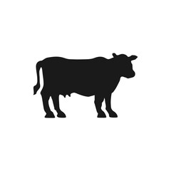 The best of Cow Silhouette and Outline vector icons, logo template illustration in unique style. Suitable for multi purposes.