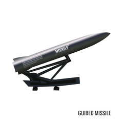 Vintage American Missile Vector illustration. Legendary Military Missile. Suitable for various design materials.