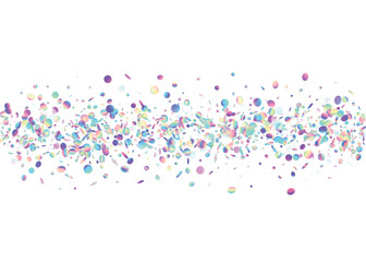 Birthday Glitter. Falling Background. Violet Disco Effect. Shiny Multicolor Gradient. Laser Banner. Rainbow Texture. Glamour Art. Festive Foil. Pink Birthday Glitter
