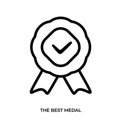 The best Medal icon vector illustration. Symbol in flat unique design style. Suitable for many purpose.
