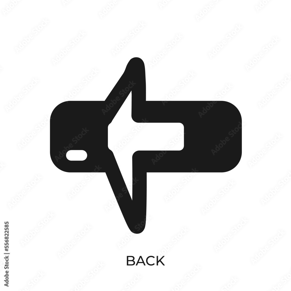 Poster the best back and forward icon vector. symbol illustration in unique trendy style. from computer ope