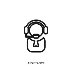 The best Assistance icon vector. Symbol illustration in unique trendy style. From Online Store icons theme collections. Suitable for many purpose.