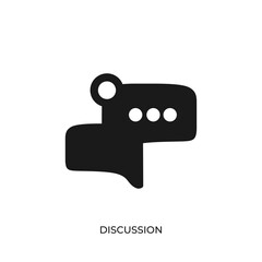 The best Discussion icon vector. Symbol illustration in unique trendy style. From Online Store icons theme collections. Suitable for many purpose.