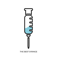 The best syringe icon vector illustration in various trendy mode. Editable graphic resources for many purposes. 
