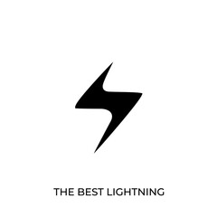 Best lightning icon vector, illustration logo template in flat cartoon style. Can be used for many purposes.
