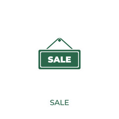 Sale sign concept icon. Vector symbol design of business collection. Can be used for web and mobile.