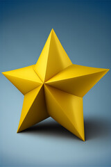 Obraz premium golden isolated star, generative ai