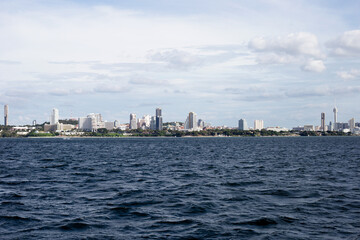 City and the sea. Pattaya Thailand