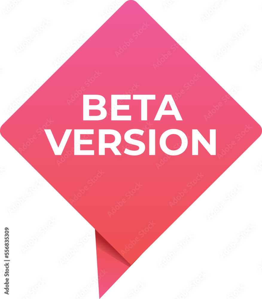 Poster upgrade beta version icon cartoon vector. computer software. digital program
