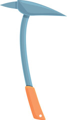 Ice pick icon cartoon vector. Extreme activity. Sport adventure