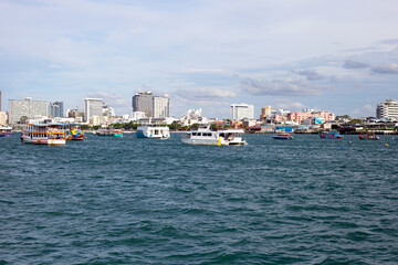 City and the sea. Pattaya Thailand