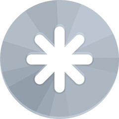 Icing nozzle star icon cartoon vector. Tube metallic. Frost equipment